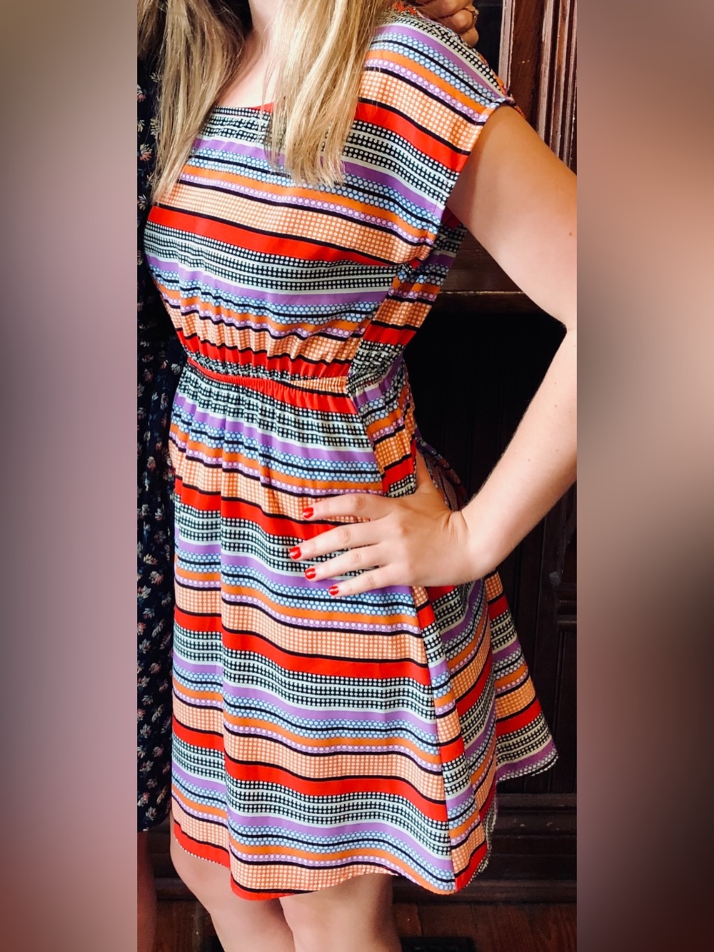Colorful Striped Dress - Picture 5 of 5
